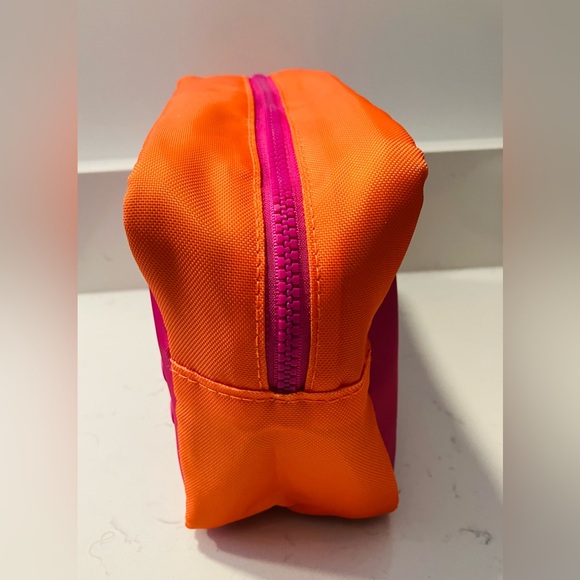 Amika Bold Pink & Orange Cosmetic Bag ๐ Travel Organizer ๐ - Picture 5 of 8